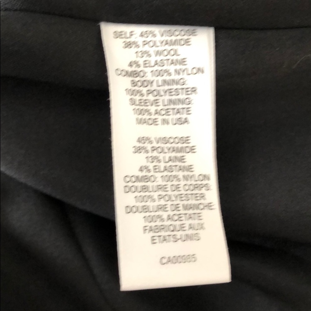 🆕 NANETTE LEPORE Black Lace Tuxedo Jacket Sz 6 - Picture 8 of 8